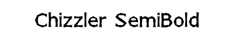 Chizzler SemiBold font preview