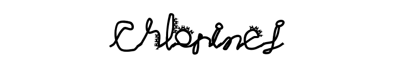 Chlorinej font preview