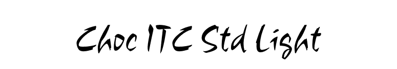Choc ITC Std Light font preview
