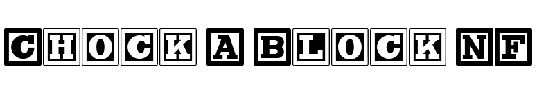 Chock A Block NF font preview