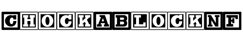 ChockABlockNF font preview