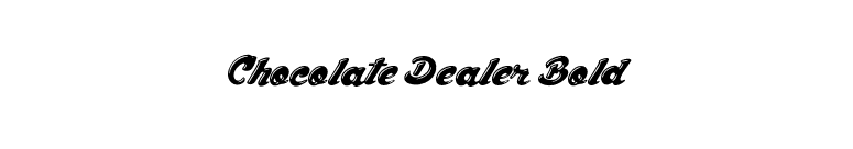 Chocolate Dealer Bold font preview