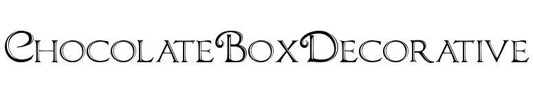 ChocolateBoxDecorative font preview