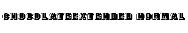 ChocolateExtended Normal font preview