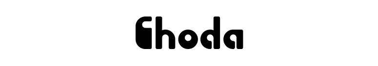 Choda font preview