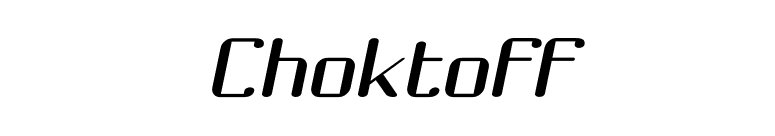 Choktoff font preview