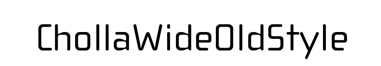 ChollaWideOldStyle font preview