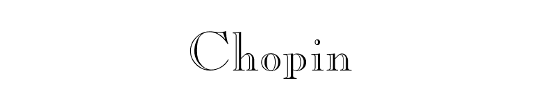 Chopin font preview
