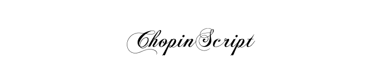 ChopinScript font preview