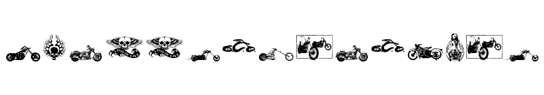 choppersforlife font preview