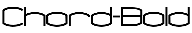 Chord-Bold font preview
