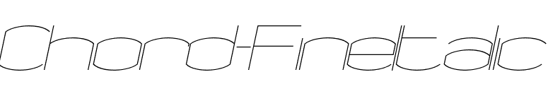 Chord-FineItalic font preview