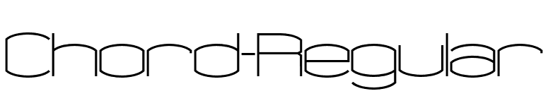Chord-Regular font preview
