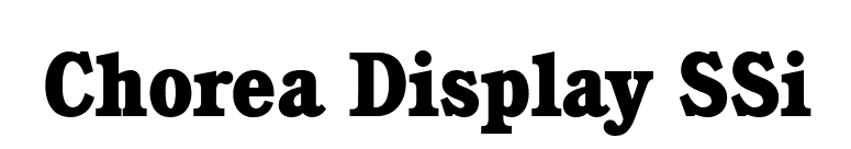 Chorea Display SSi font preview