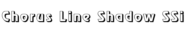 Chorus Line Shadow SSi font preview