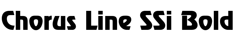 Chorus Line SSi Bold font preview
