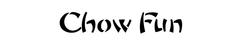 Chow Fun font preview