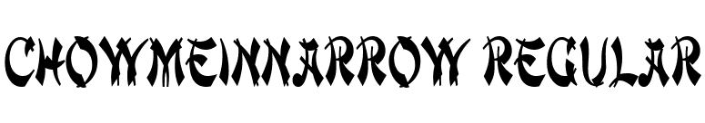 ChowMeinNarrow Regular font preview