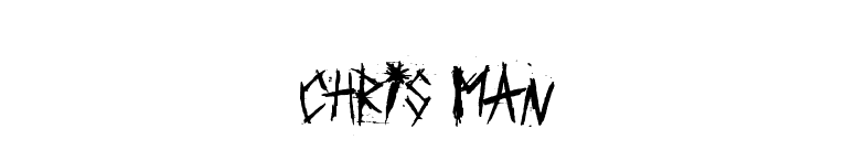 Chris-Man font preview