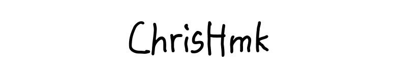 ChrisHmk font preview