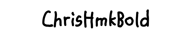 ChrisHmkBold font preview