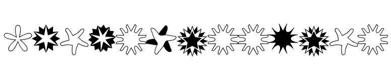 Chrismasstars font preview