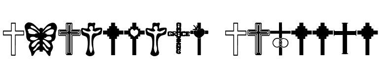 Christian Crosses font preview