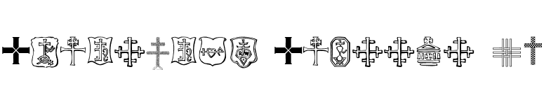 Christian Crosses IV font preview