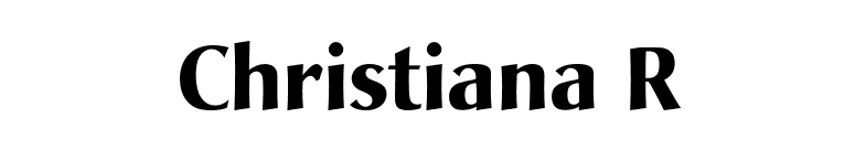 Christiana R font preview