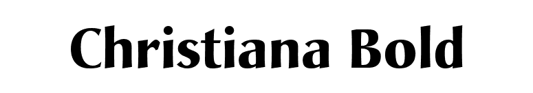 Christiana Bold font preview