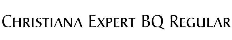 Christiana Expert BQ Regular font preview