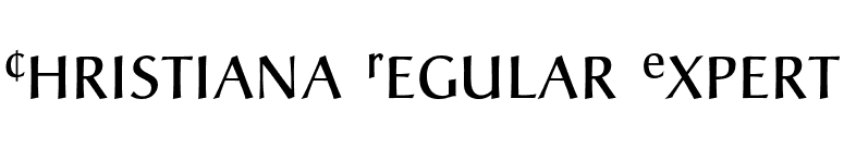 Christiana Regular Expert font preview