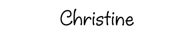 Christine font preview