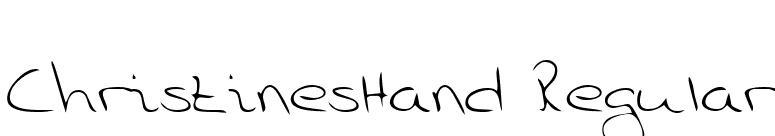 ChristinesHand Regular font preview