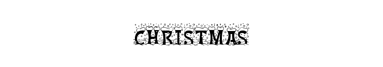 Christmas font preview