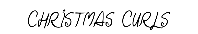Christmas Curls font preview