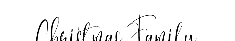 Christmas Family font preview