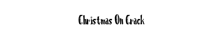 Christmas On Crack font preview