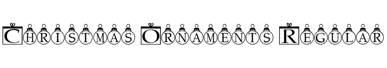 Christmas Ornaments Regular font preview