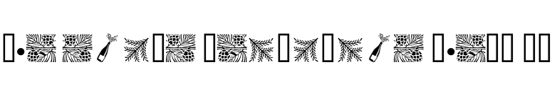 Christmas Ornaments Three MT font preview