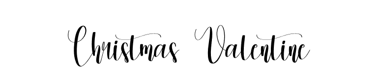 Christmas Valentine font preview