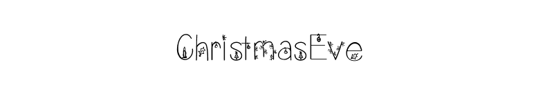 ChristmasEve font preview