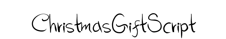 ChristmasGiftScript font preview