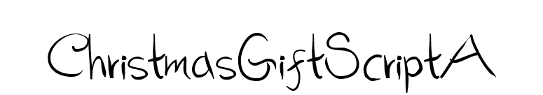 ChristmasGiftScriptA font preview