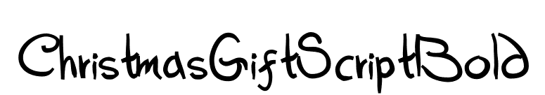 ChristmasGiftScriptBold font preview