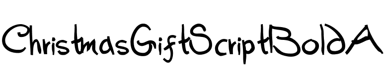 ChristmasGiftScriptBoldA font preview