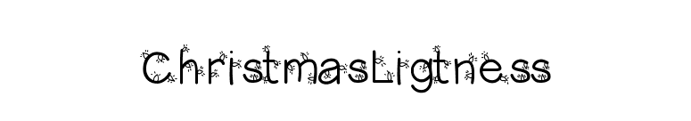 ChristmasLigtness font preview