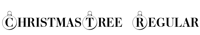 ChristmasTree Regular font preview