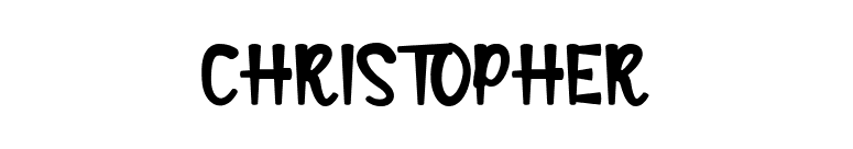 CHRISTOPHER font preview