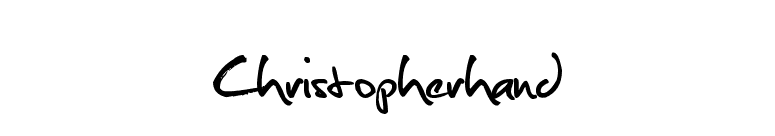 Christopherhand font preview